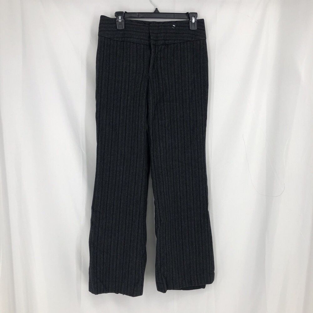 Banana Republic Pants Womens 6 Wool Blend Striped Trouser Straight Harrison